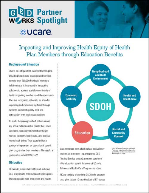 GED works case study cover photo